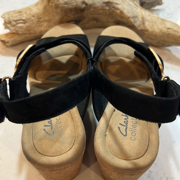 Clarks Giselle Dove Black Nubuck Size 8 - Picture 8 of 15